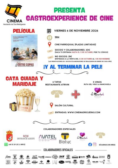 cine y vino cinema madrigueras 2