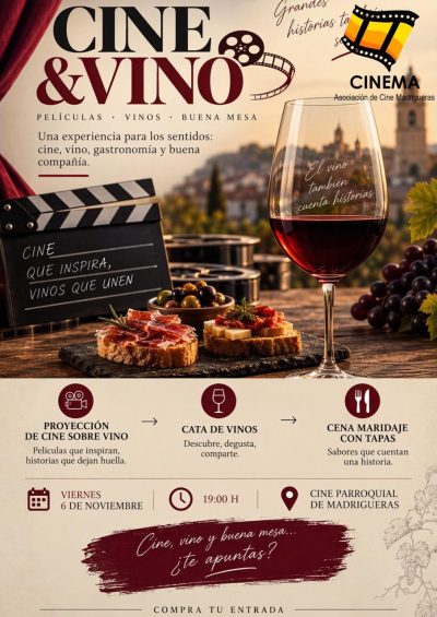 cine y vino cinema madrigueras